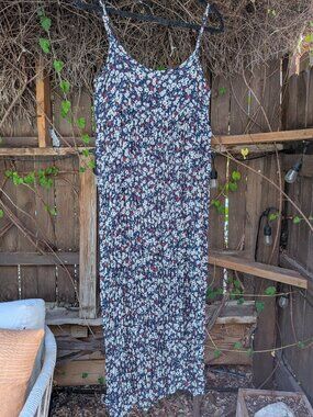 Vintage Y2K Patty USA Floral Maxi Slip Dress